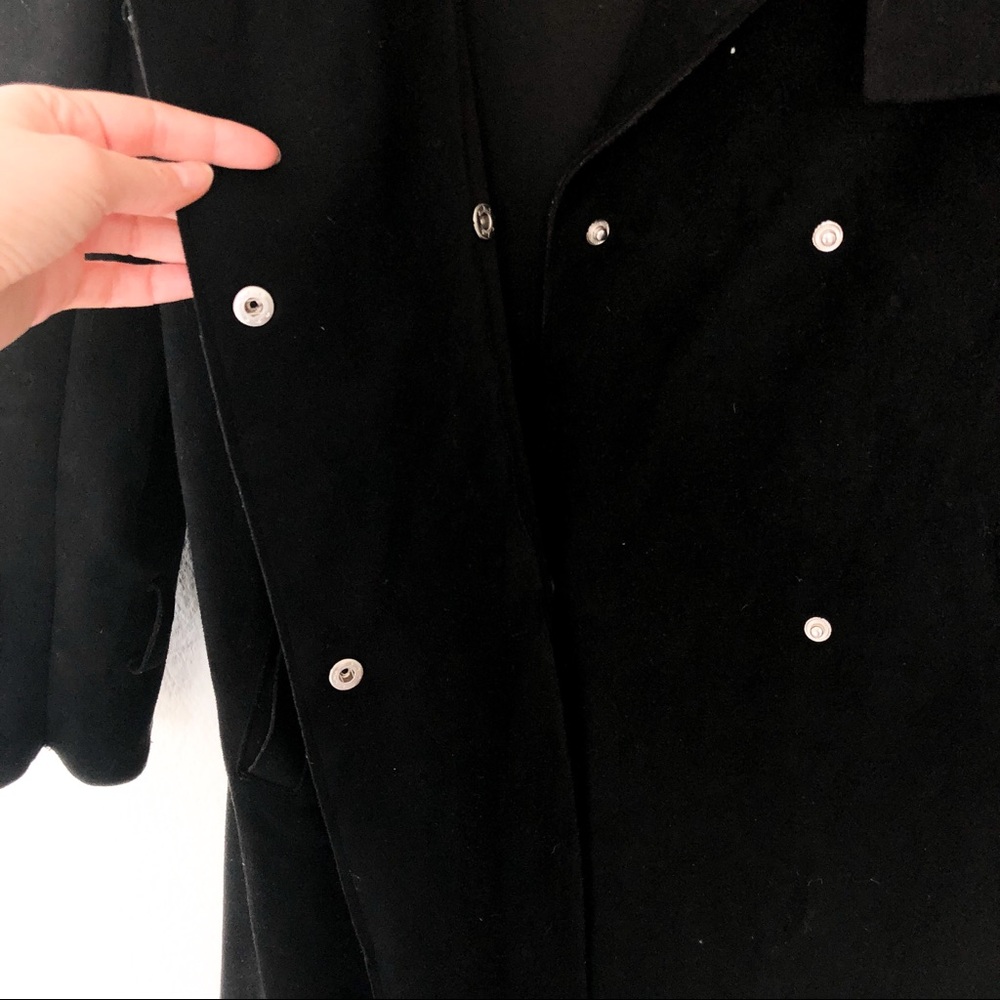 Neiman Marcus Trench Style Faux Suede Jacket - Picture 6 of 9